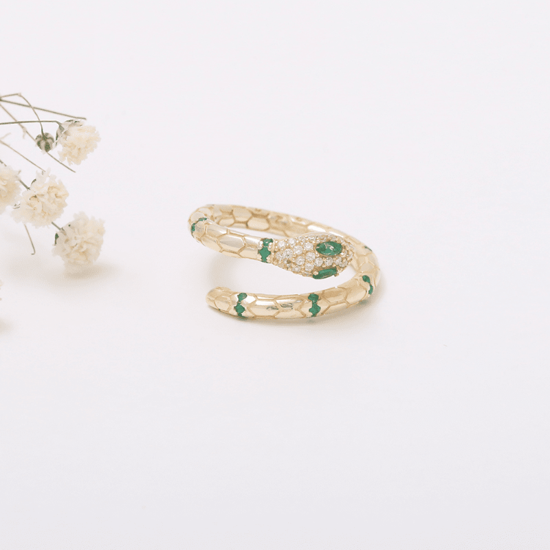 Green Snaky Ringe ringe