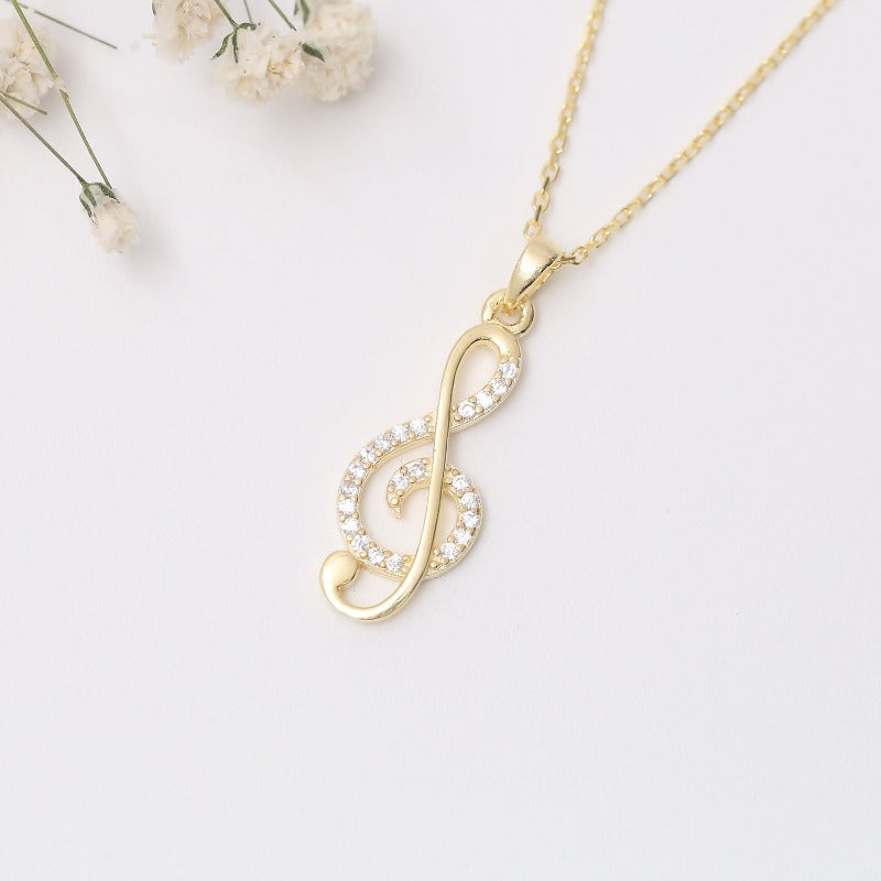Treble Clef Halskette Halskette