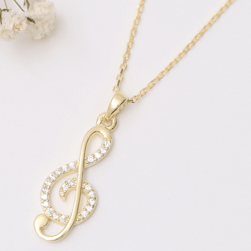 Treble Clef Halskette Halskette