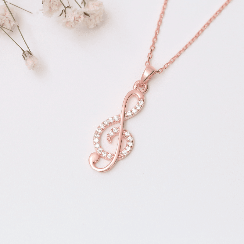 Treble Clef Halskette Halskette