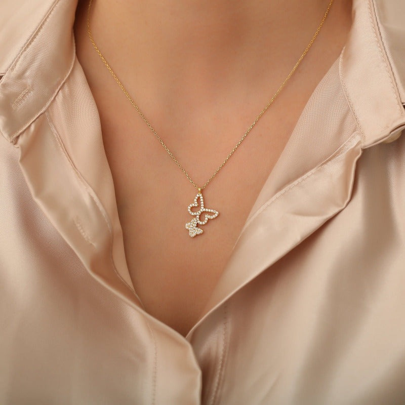 Butterflies on My Neck Halskette Halskette