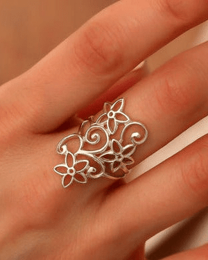 Silber Filigran Ring